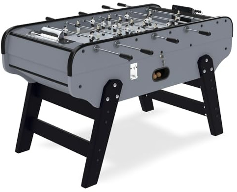 Rendez Vous Déco - Babyfoot Adulte Intérieur Bistrot Gris 155,3 cm avec Monnayeur - Table de Jeux Familiale et Professionnelle Robuste