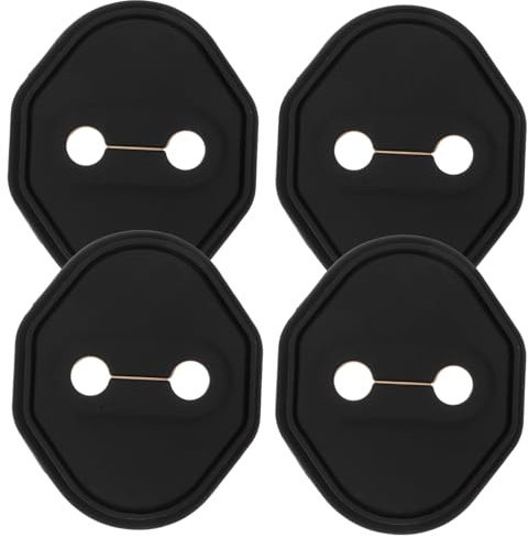 Ciieeo 4pcs Car Door Lock Covers Wear Resistant Protective Caps for Automotive Door Locks Stylish Car Accessories Compatible with Multiple Models Enhances Aesthetic Appeal
