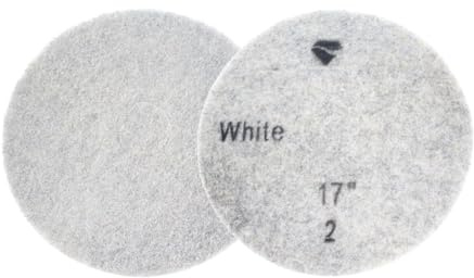 Feltri Diamantati Ø430 per Monospazzola – Dischi Abrasivi Professionali per Ripristino e Lucidatura Pavimenti in Marmo, Granito e Cemento – Set 400/800/1500/3000 (Bianco, 430mm, 800, Media)