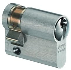 IKON SK6 Halbzylinder 30 mm | Schließzylinder Profilzylinder Tür-Zylinder | standard Anbohrschutz hoher Ziehschutz | z.B. als Garagenschloss | mit Sicherungskarte + 5 Schlüssel