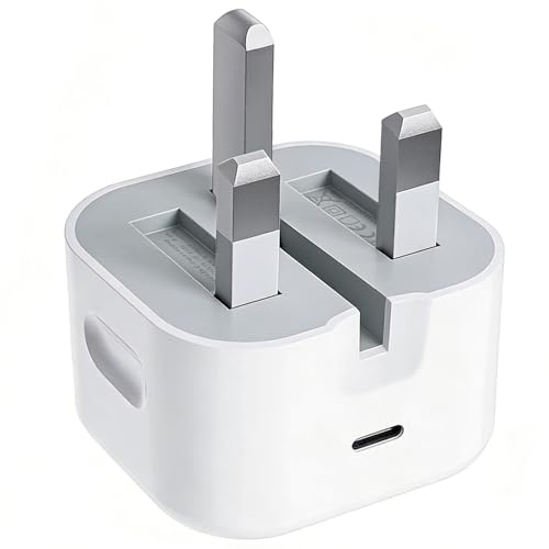 USB C Plug for iPhone 17 16 15 20W Apple USB-C Power Adapter UK USBC Charger Plug Fast Charge for Phone 17 Pro Max Air 16e 14 13 12 11 Plus Pro Max SE iPad 9 10th 11th A16 2025,Fold Type C Port Plugs