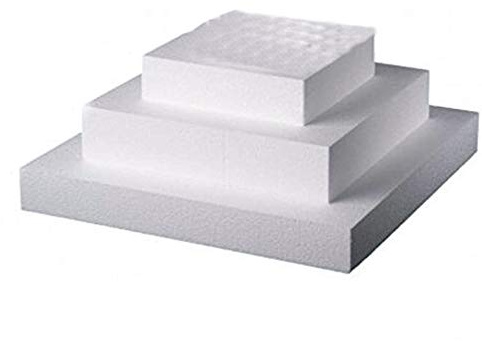 POLIAN 3 FORME POLISTIROLO QUADRATO QUADRATE Altezza 5 cm : 40x40cm; 30x30cm; 20x20cm; TORTE CAKE DESIGN STOCK