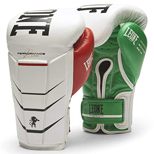 Leone 1947 Revo Performance Gants de Boxe Unisexe pour Adultes, Blanc, 12 oz