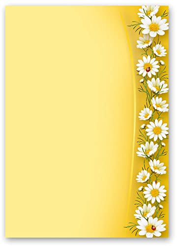 Motivpapier KAMILLEN - DIN A5 Format 250 Blatt - Blumen & Blüten