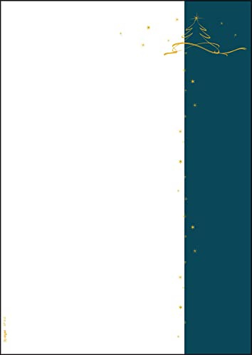 SIGEL Weihnachtsbriefpapier Tannenbaum A4 100 Blatt | DP413, 90 g/m² nachhaltiges Papier für Angebote Weihnachtspost und Einladungen