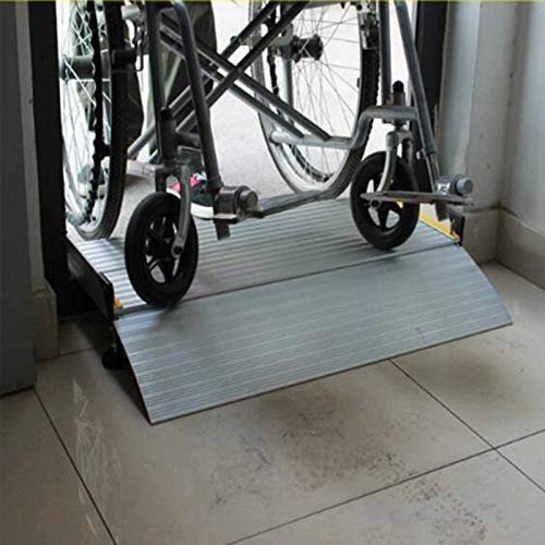Tragbare Schwellen-Rollstuhlrampe, höhenverstellbarer Aluminium-Eingangs-/Eingangstür-Barrierefreie Neigungsauflage (Size : 134×74×15cm)