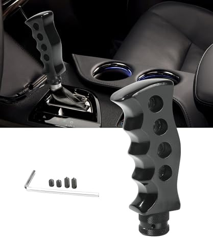 Qziulr Zlirfy Car Gear Shift Knob,Automatic Shift Knob,Car Accessories,Car Grip Knife Handle Gear with Screws and Spanner,Replacement for Manual Vehicle (Black)
