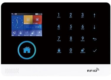 Alarm System APP Remote Control Wireless Home Security WIFI GSM SOS Alarm System With Camera RFID Card Arm Disarm Zero false positive rate (Color : PG103-2G-0.)