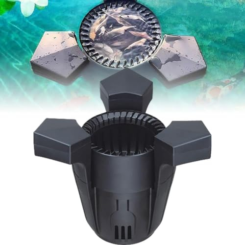 Schwimmender Teich-Skimmer, Pool-Skimmer-Roboter, Pool-Oberflächenextraktor, Skimmer und Klärer, Starke Adsorption, schwimmender Saug-Skimmer für Fischteich-Swimmingpool-Garten