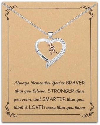 BNQL Eishockey-Halskette, Hockey-Geschenke für Damen, Mädchen, Hockey-Schmuck, Geschenke für Hockey-Liebhaber, Spieler, Hockey-Anhänger-Halskette