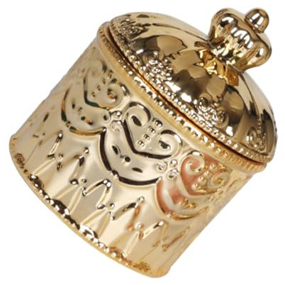 TOGEVAL Schmuckkästchen Multifunktionales Gefäß Schmuckdose Aufbewahrungsbehälter Für Ornamente Organizer Für Schmuckketten Schmuck Prägedose Snackbehälter Japanisches Keramik Golden