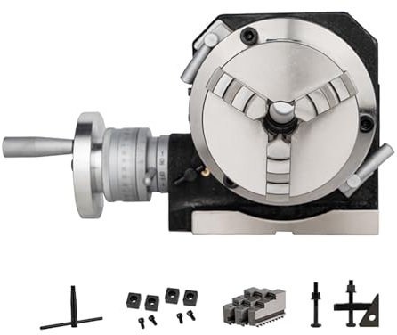 Tête d'indexation de 100mm for utilisation horizontale ou verticale,Axe de rotation fraiseuse CNC,3 Tête de division mandrin à mâchoires,rapport réduction 1:72,pour fraiseuses,rectifieuses,perceuses