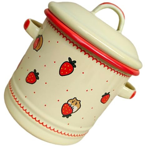 Cabilock Olla De Esmalte Vintage Capacidad Recipiente Para Almacenamiento De Frasco Para y Diseño y Para Cocina