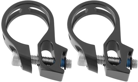 SG Store Lot de 2 colliers de serrage discrets de 22,7 mm pour levier de vitesse de vélo compatible avec SRAM Discrete X5 X7 X9 X0 XX XO1XX1 Noir