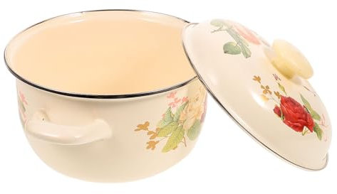 Cabilock Olla De Esmalte Para Puchero Olla De Sopa Cocinar Casa Dos Asas Calentar Alimentos
