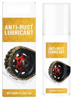 Kettenspray Motorrad Rostlöser- & Kontaktspray 100 ml | Rostumwandler Spray Fahrrad Kettenreiniger löst schnell festsitzenden Rost schwergängige Bauteile | | Flugrostentferner (White, 13.7X4cm)