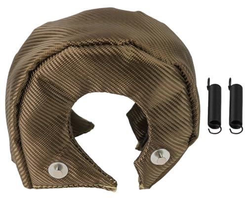 Couverture de protection thermique en fibre de verre pour Turbo T3 T4, évaluée à 1000 degrés Celsius, minimise la température sous le capot et protège les composants