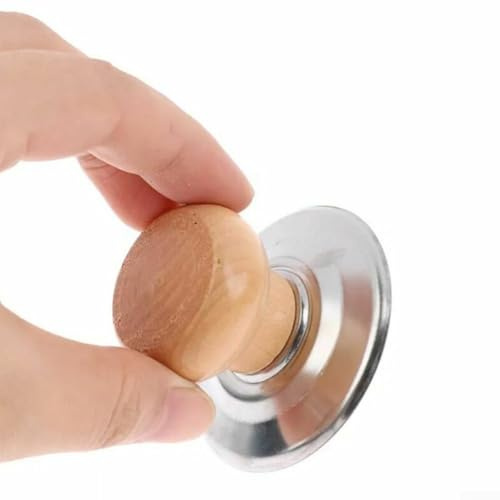 Lot de 4 boutons de couvercle de casserole en bois pour casseroles de cuisine