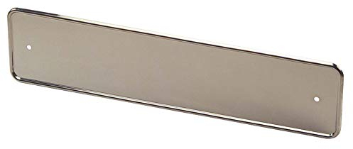 AutoStyle Stainless steel license plate holder chrome, single piece