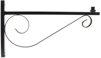 LEDKIA Braccio a Parete 60cm per Apparecchi di Illuminazione Stradale Nero