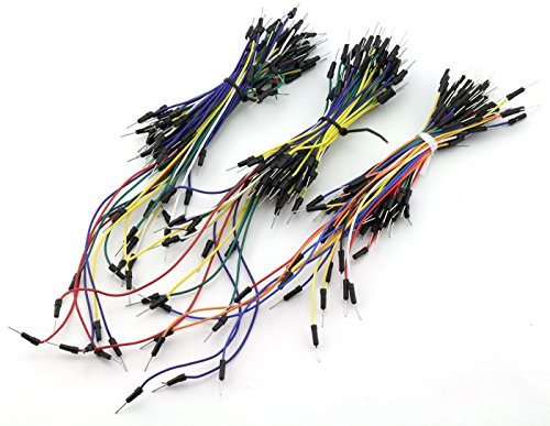 ZYAMY 195pcs Breadboard Jumper Wire 12cm 16cm 20cm 24cm Solderless Flexible Breadboard Connecting Line Cables Male to Male Breadboard Jumpers (65pcs/set x 3)