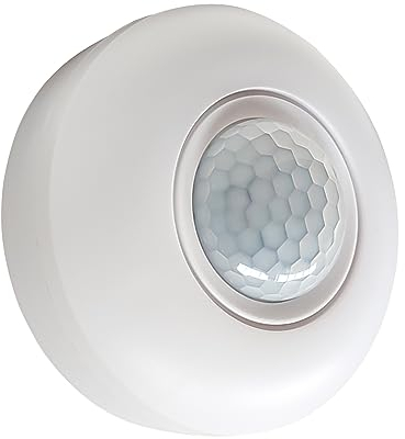 LED ATOMANT Rilevatore di Movimento a Infrarossi di Superficie, con Sensore di Luce Dimmerabile, Portata 6m, Angolo di rilevamento 360º, Sensore PIR, Per i LED