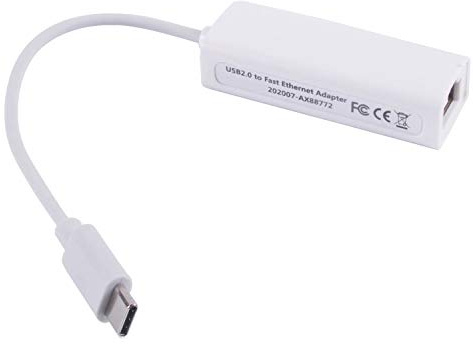 Adaptador USB a RJ45 LAN Ethernet de 100 Mbps Asix AX88772B AX88772 Convertidor 10M 100M (tipo C a RJ45)