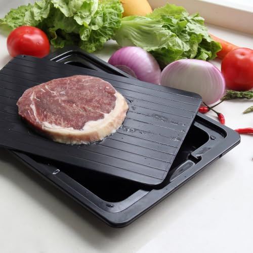 MoYouno Bandeja de descongelación rápida, Placa de Aluminio para Descongelación Rápida (295 x 205 x 2 mm)