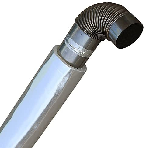 HYGERX Isolierschlauch Rohrisolierung Mit Aluminiumfolie,Selbstklebende Gummi Schaumrohr,Für Heiße Und Kalte Rohrleitungen/Wall Thickness 10mm / ID 70mm