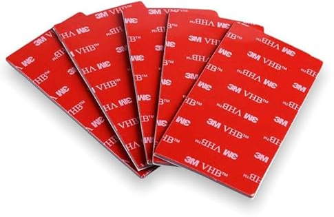 Dpm tapes VHB - Pads Nastro biadesivo Extraforte in schiuma acrilica rettangolari, Resistenza All'acqua e Alle Alte Temperature, per Auto, Casa e Ufficio (25 mm x 50 mm) (15 pezzi)