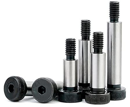 φ12mm×M10×45mm-2pcs 12.9 Grade Alloy Steel Hexagon Socket Shoulder Bolts,12mm Shoulder Diameter, 45mm Shoulder Length, Thread Size M10-1.5mm