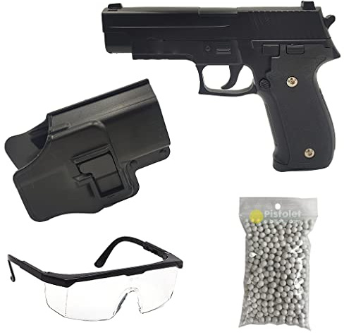 Saigo Defense Pack Airsoft Pistolet G.26 Noir à Ressort/Matière: Métal/Puissance 0.5 Joule/Livré avec Accessoires