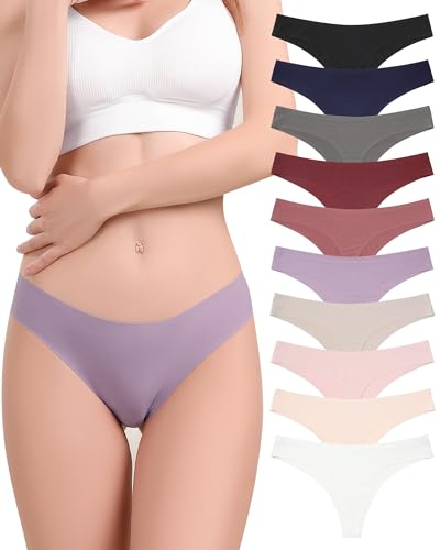 Levao Seamless String Tanga Damen Nahtlose Hipster Unterwäsche Panties Frauen Niedrige Taille Weich Unterhosen Set Bequem Dessous Mehrfarbig S-XL