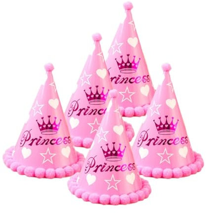 CHILDWEET Partyhüte für Erwachsene 12 Stück aus Papier in Rosa