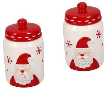PRETYZOOM 2 Pezzi Di Barattoli Di Ceramica Con Coperchio Sigillante Per Tè E Snack Contenitori Multiuso Per La Cucina Domestica