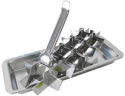Stainless Steel Ice Cube Trays 18 Slot Metal Ice Cube Tray Easy Release Ice Cube Maker with Removable Slots for Ice Cubes and Frozen Metal Ice Cube Trays