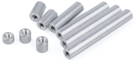 10 pezzi di colonna in alluminio, manicotti filettati, tubo filettato, lunghezza 3, 5, 6, 10, 30, 40, 50 mm, pilastri filettati cavi for scheda madre M6(M6*50mm)