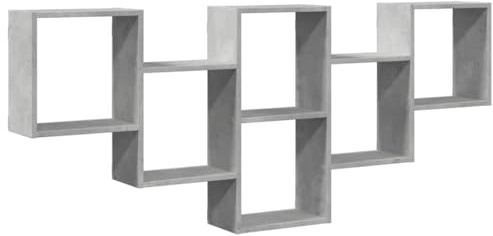 vidaXL Wandregal Betongrau 159x18x66 cm Holzwerkstoff