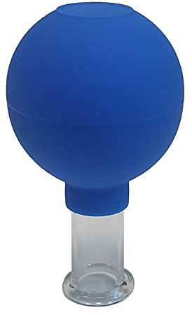 Ventosa de seguridad de vidrio para masaje, espalda, cara, brazo, espalda, terapia china de 0.96 pulgadas