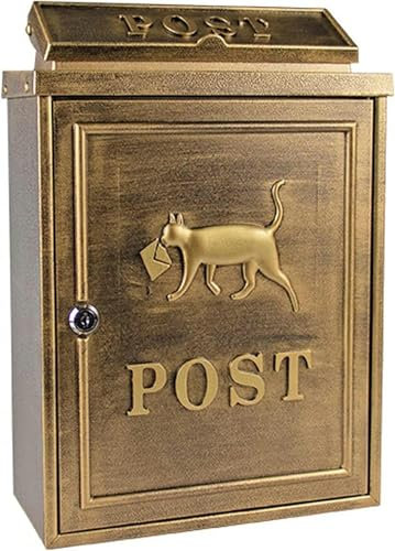 FLTRGO Boîte aux Lettres Murale, boîte à suggestions, Coffre-Fort verrouillable, urne, boîte de Dons, boîte aux Lettres verrouillable de Grande capacité, Couvercle en Acier galvanisé ~/