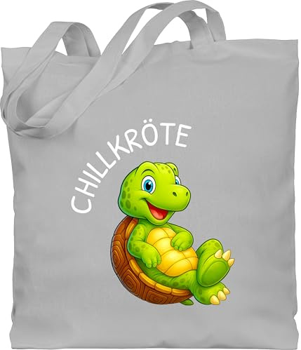 Shirtracer - Baumwolltasche - - Taschen - Lustige Schildkröte Chillkröte Geschenk Chillen I Relax Geschenk Wortwitz