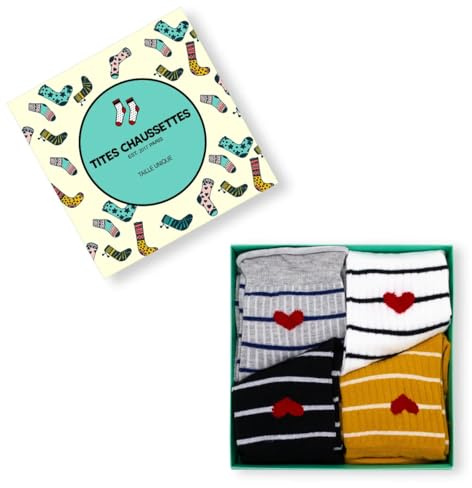 Lot de 4 Chaussettes Amourettes Coeur