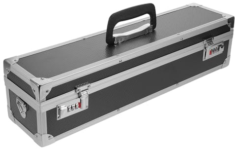 PRETYZOOM Organizador De Cuchillos Para Cocina Exterior Estuche Rígido De Aluminio Para Cuchillos De Cocina Estuche Profesional Para De Chef Color Negro