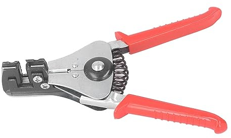 Fafeicy Pelacables Automático con Rango de 0,5-6 mm² Herramienta Pelacables Alicates para Trabajos Eléctricos Rojo Plástico PP Agarre Cómodo
