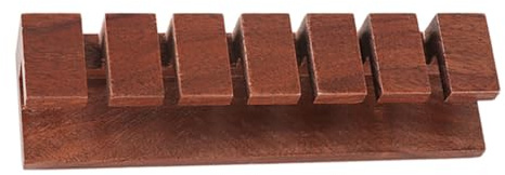 LALADEFIEE Organizzatore di Cavi in Legno di Noce Nero Adesivo, Clip per Fissaggio Cavi, Protegge i Fili da Danni, per Piastrelle in Ceramica e Gomma