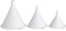 KitchenCraft Imbuto di plastica per alimenti (set di 3) - Bianco