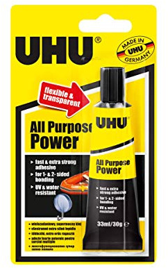 UHU 3-62257 Power All Purpose Blisterkarte, 33 ml, transparent