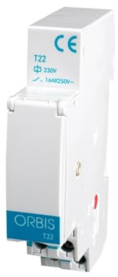 T-22 230 V. AUTOMÁTICO Escalera Modular Rail DIN. 45 s a 7 min
