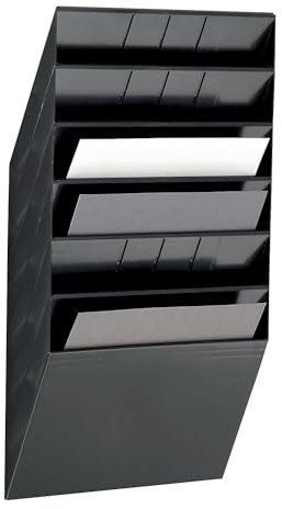Durable | Wandprospektspender | Querformat | 6 x DIN A4 | VE 2 STK | schwarz