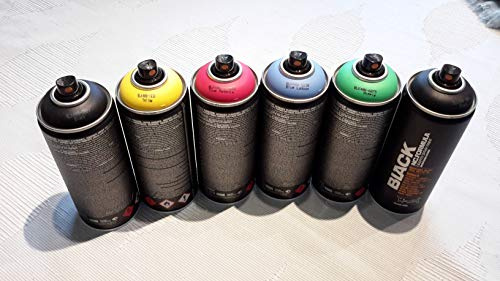 Sprühdosen Set Montana Black 6x 400ml Power